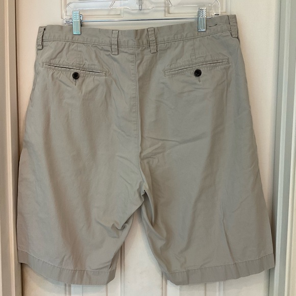 J Crew Shorts, Cotton, Flat Front, Khaki, Zip, Pockets, Belt Loops, Men’s Sz 36 - Picture 3 of 10